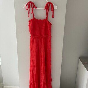 Coral Maxi Dress